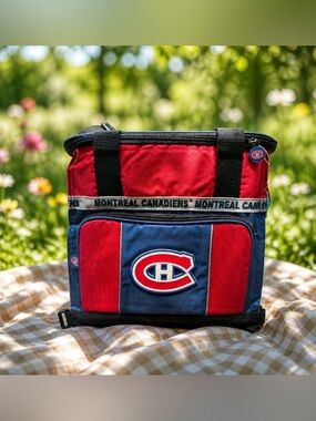NHL Montreal Canadiens Red and Blue Lunch Bag